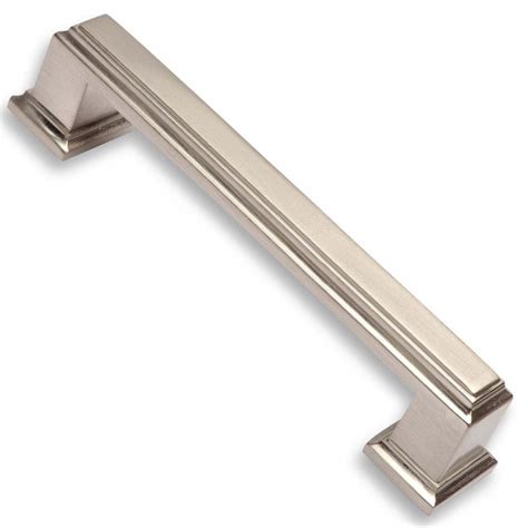 Shipping calculated at checkout. . Brushed nickel drawer pulls